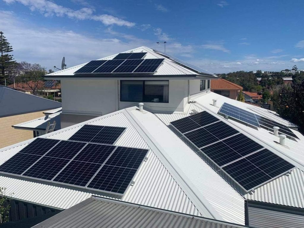 Solar Panels On The Roof Of A Mullaloo Residence