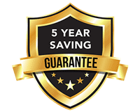 5 Year Saving Guarantee Badge