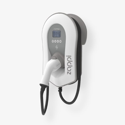 Zappi EV Charger Tethered White