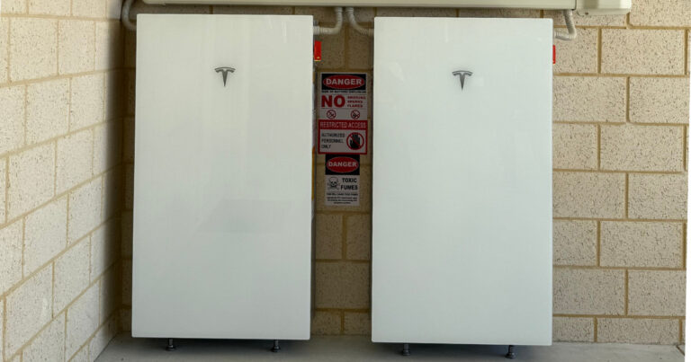 Two Telsa Powerwall 3 batteries installed in Perth