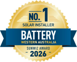 No. 1 Solar Installer Battery Western Australia Sunwiz Award 2026